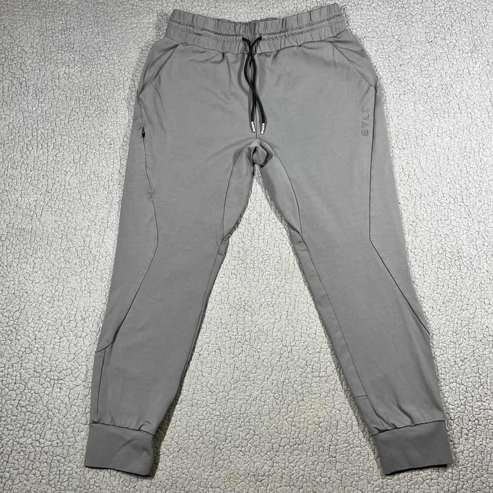 BYLT‎ Premium Basics Active Jogger Mens Medium Grey Stretch Tapered Sweatpants